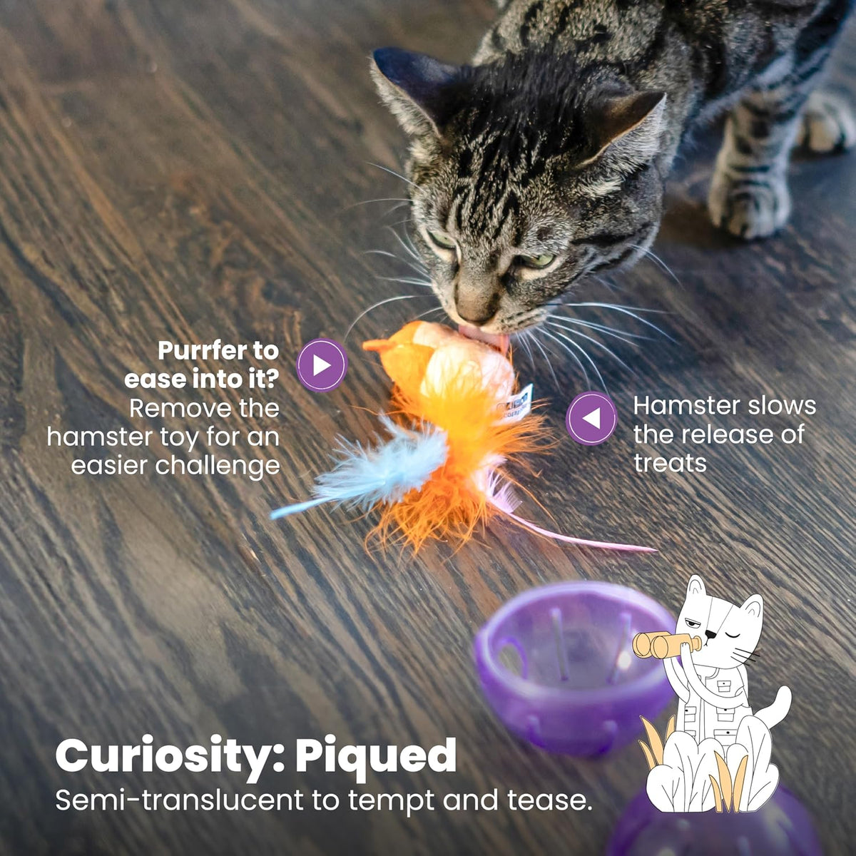 Catstages cat toy angle view