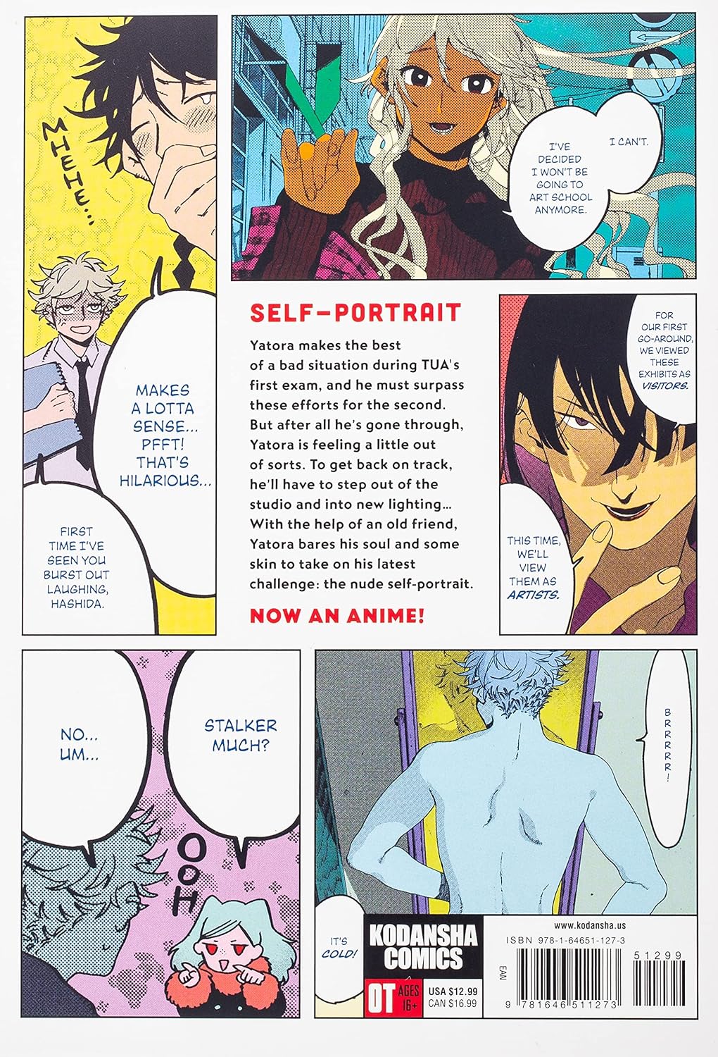 By Tsubasa Yamaguchi Blue Period Volume 5 back cover and spine details