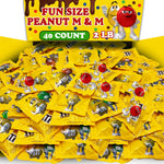 The Nile Sweets M&M's Peanut Milk Chocolate Candies bulk two pound bag front view showing candy graphics.