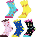 Belloxis Funny Athletic Socks 5Pcs, Multi-Sport Gifts for 8-12 Boys Girl | Cotton Socks, Basketball, Baseball, Soccer, Hockey Crew Socks for Boys Girl Gifts - Image 11