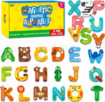 SpriteGru large magnetic animal alphabet letters front view for kids learning