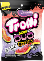 Trolli Mini Sour Brite Crawlers Candy, Cherry-Lemon, Strawberry-Grape & Orange-Lime, Sweet and Sour, Gummy Worms, 18 oz (30 ct) - Image 15
