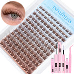 Natural Lash Clusters Wispy Cluster Eyelash Extensions Left&Right Cluster Lashes C Curl Individual Lashes Extension DIY Natural Eye Lash Clusters by TNFVLONEINS - Image 11