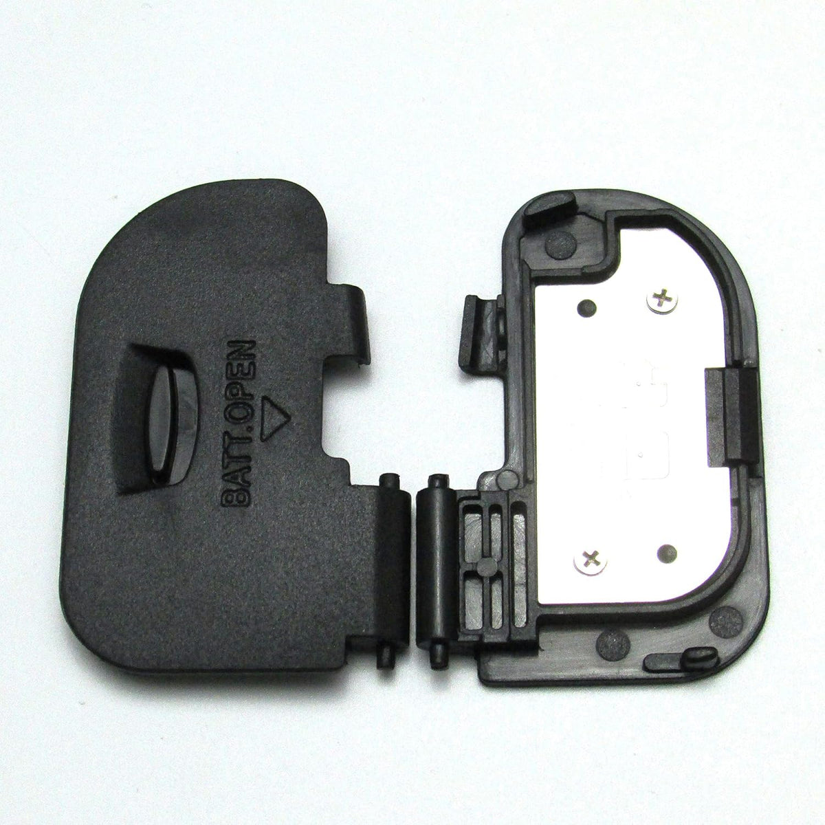 Shenligod battery door cover replacement front view showing matte black plastic finish
