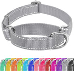 Seyezo Martingale Dog Collar - Adjustable No Buckle, Reflective Heavy Duty Nylon No Pull Collar for Small to Large Dogs, XS, Green - Image 15