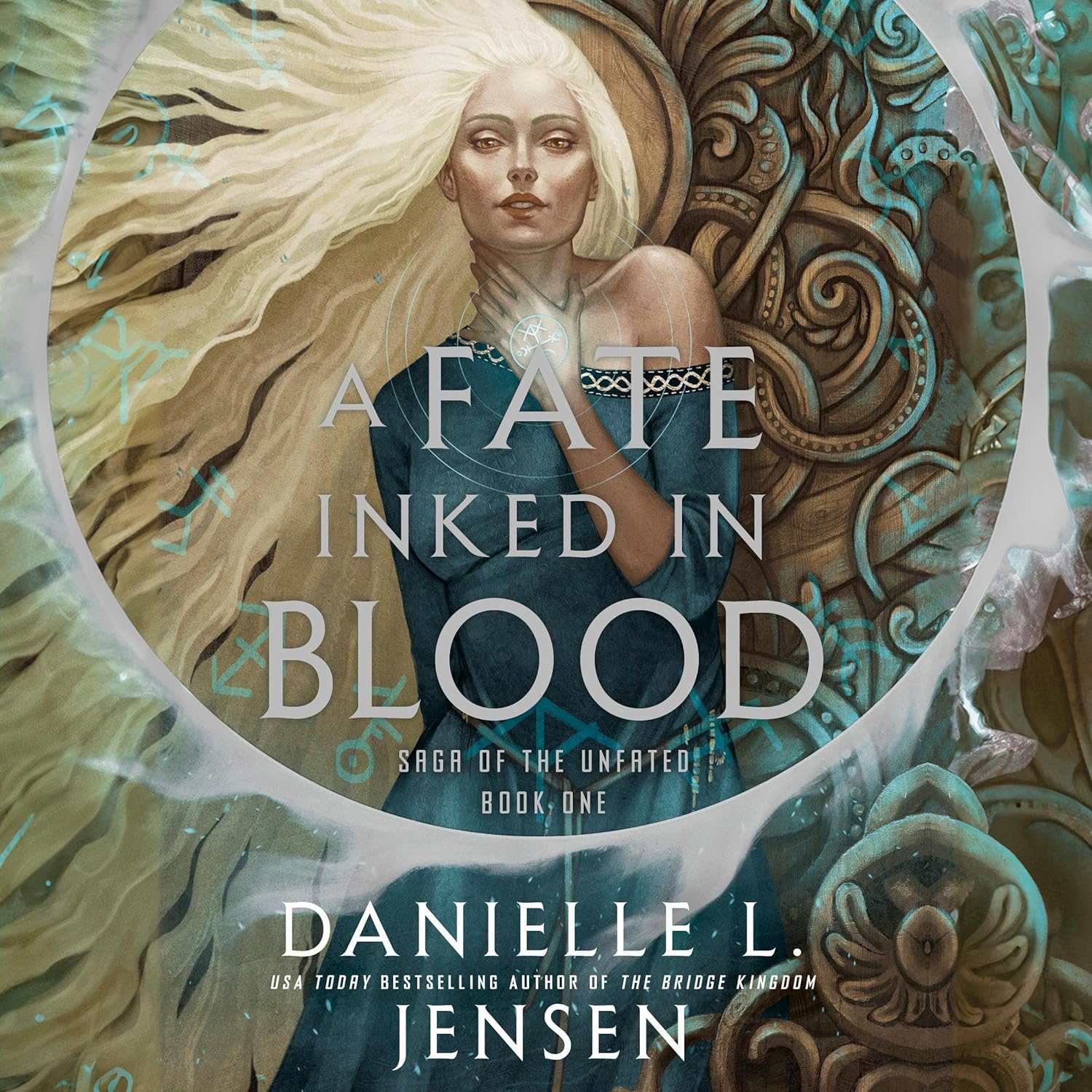 Danielle L Jensen A Fate Inked in Blood Saga of the Unfated Book One front cover view fantasy romance novel