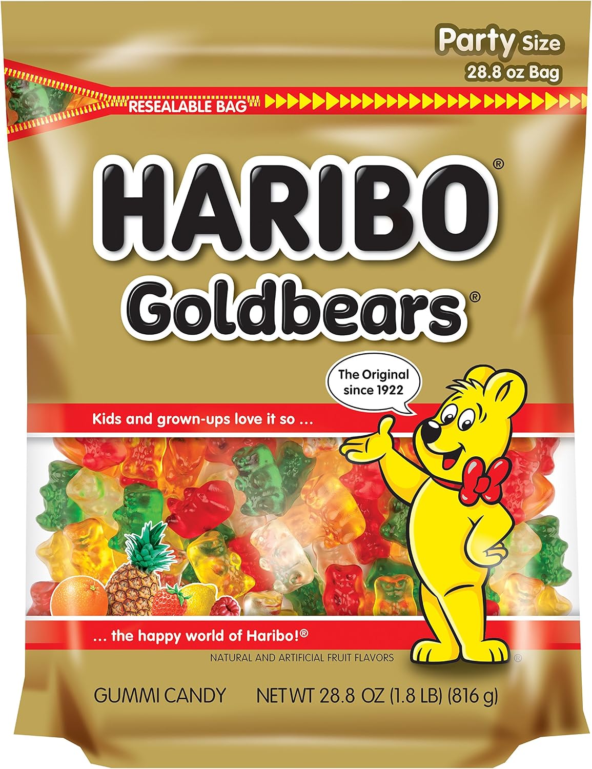 Haribo Goldbears share size twin pack imported directly from the United States.