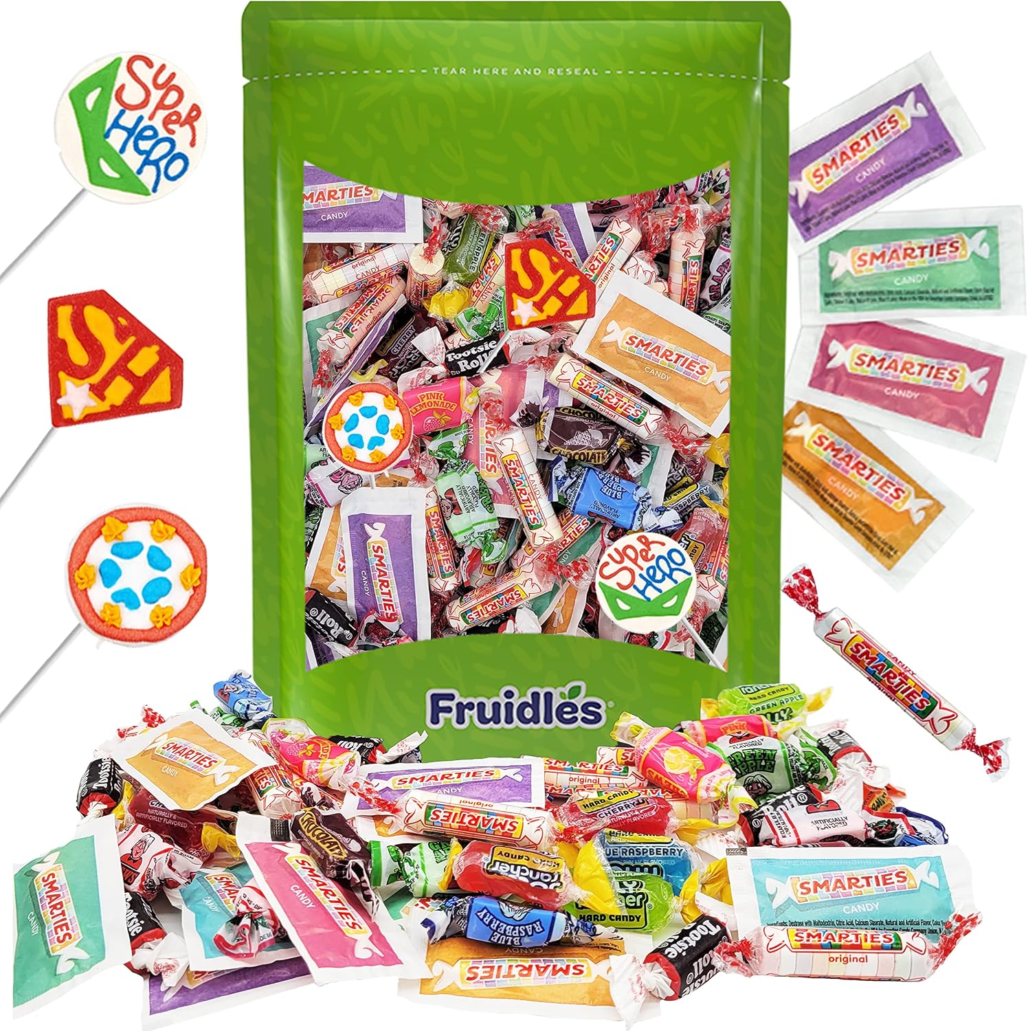 Fruidles Mega Candy Assortment Mix front view showing variety party candies.