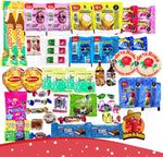 Sabores De Mexico imported authentic snack collection box overhead view