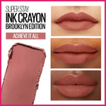 Maybelline matte lip crayon with built-in sharpener detail