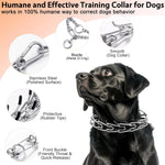 DEYACE adjustable pinch collar for small dogs with removable links laid flat