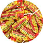 The Hampton Candy Company Sugar Daddy Caramel Lollipops two pound bulk bag front view