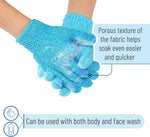Slick Solutions shower mitts texture close up