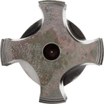 Uncoated bright finish detail on the Dormer E547 threading tap.