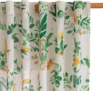 MYSKY HOME Sheer Curtains 108 Inch Length Semi Flax Linen Floral Farmhouse Curtains for Living Room Sliding Glass Door Window Curtain Panels Light Filtering Privacy Protect Drapes Set, Yellow, 2 Pcs - Image 10