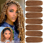 Xtrend 12 Inch 2 Packs Spring Twist Hair For Butterfly Faux Locks And Invisible Locs Short Crochet Braids Hair Synthetic Spring Curl Hair Extension For Women (1B#) - Image 14