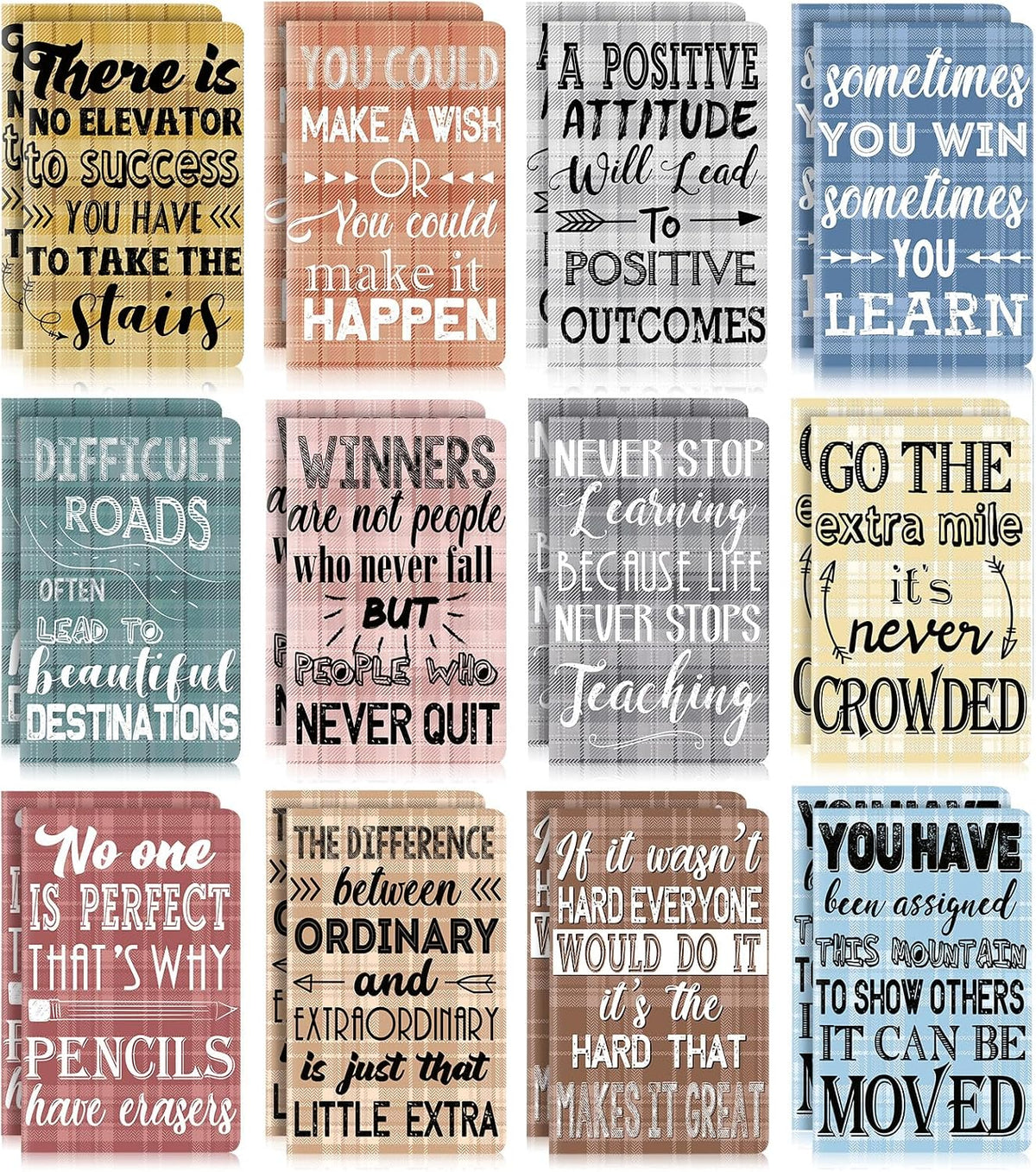 Outus mini inspirational notepads front view
