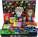 Brain Blasterz Sour Candy Gift Box front view showing vibrant multicolored packaging.
