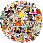 Debinolo funny meme stickers pack front view featuring diverse viral internet graphic designs