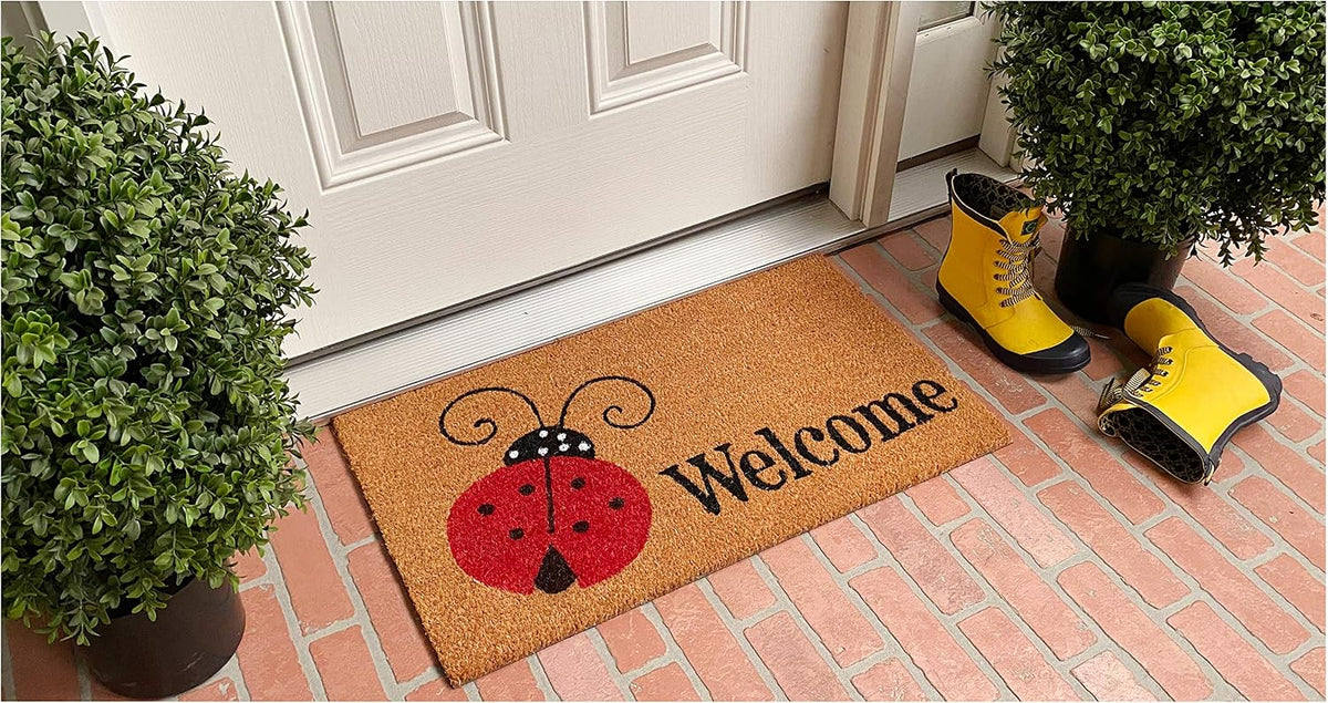 Home & More Calloway Mills doormat close up of coir texture