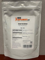BulkSupplements Green Tea Extract 50 percent polyphenols label close up