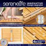 SereneLife non-slip floor mat slatted surface detail