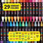POSCA paint marker set box layout and design
