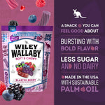 Thick berry flavored gourmet licorice twists piled together showing texture.
