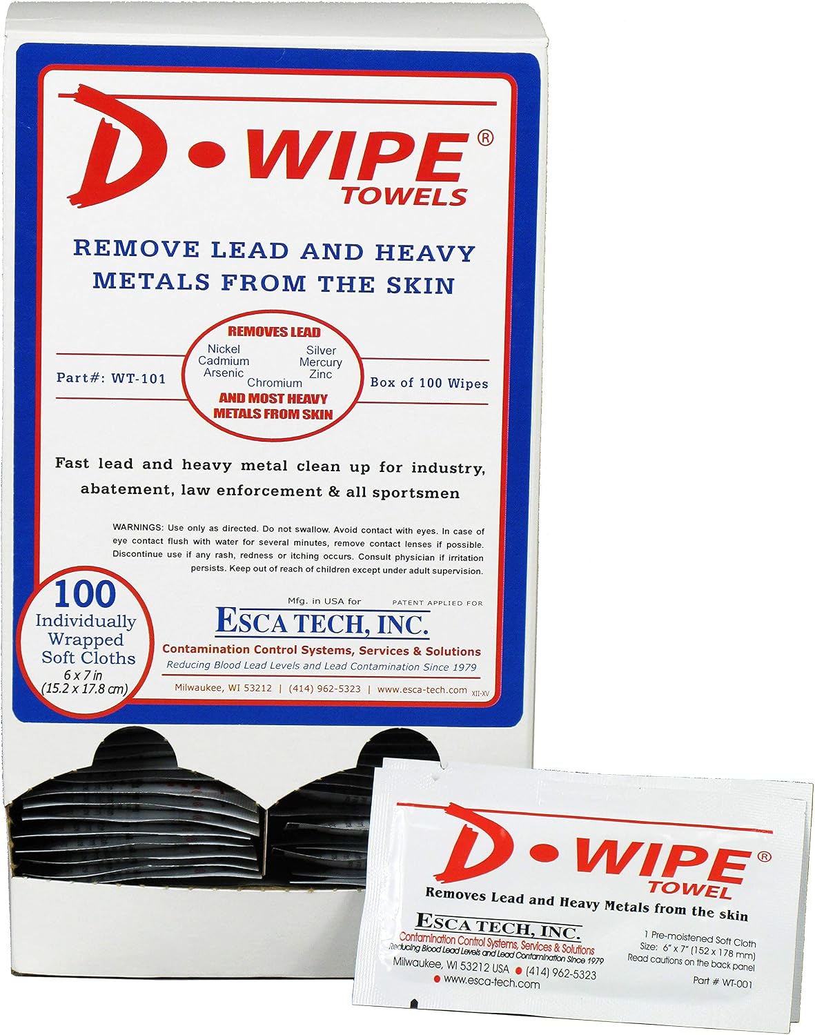 D-Lead D-Wipe Towels Dispenser front view packaging