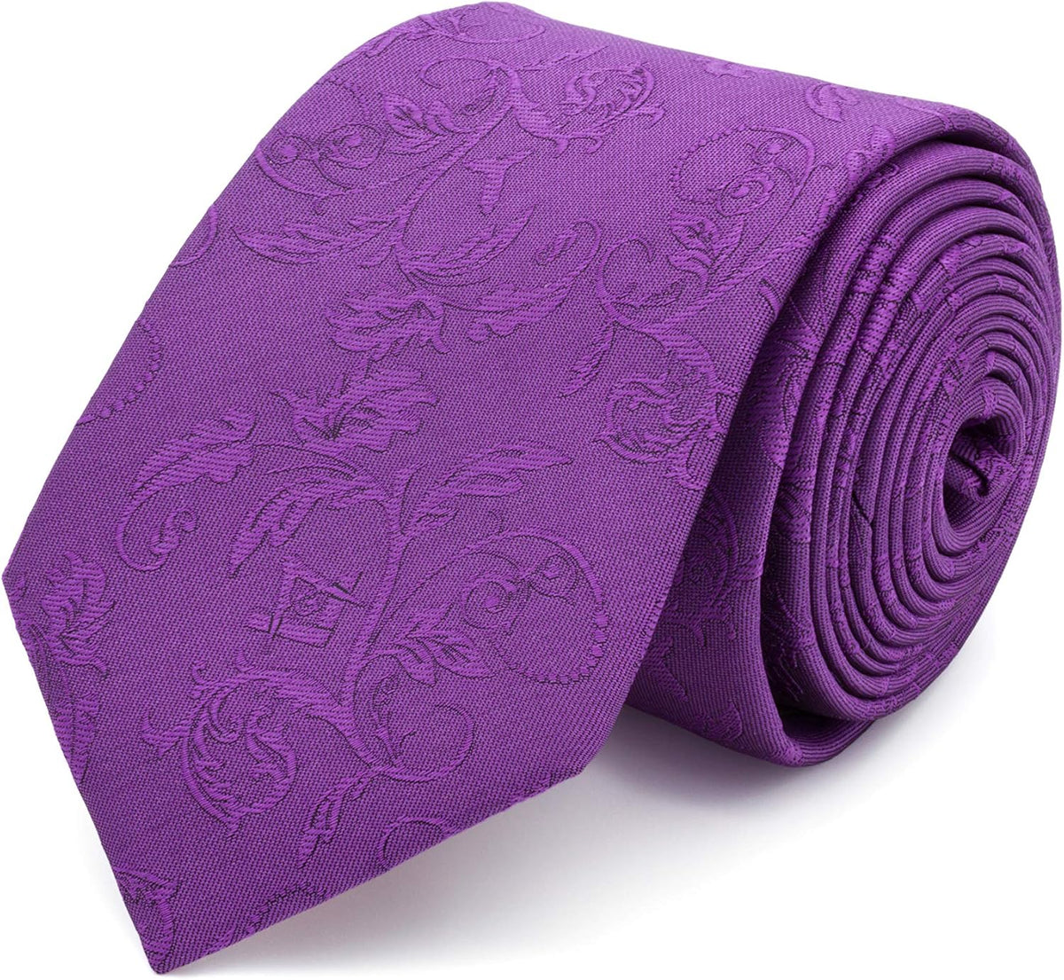 Masonic Revival Noche Cryptica necktie front view formal silk accessory