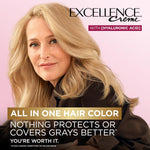L'Oreal Paris Excellence Crme Hair Color, 8G Medium Golden Blonde - Image 2