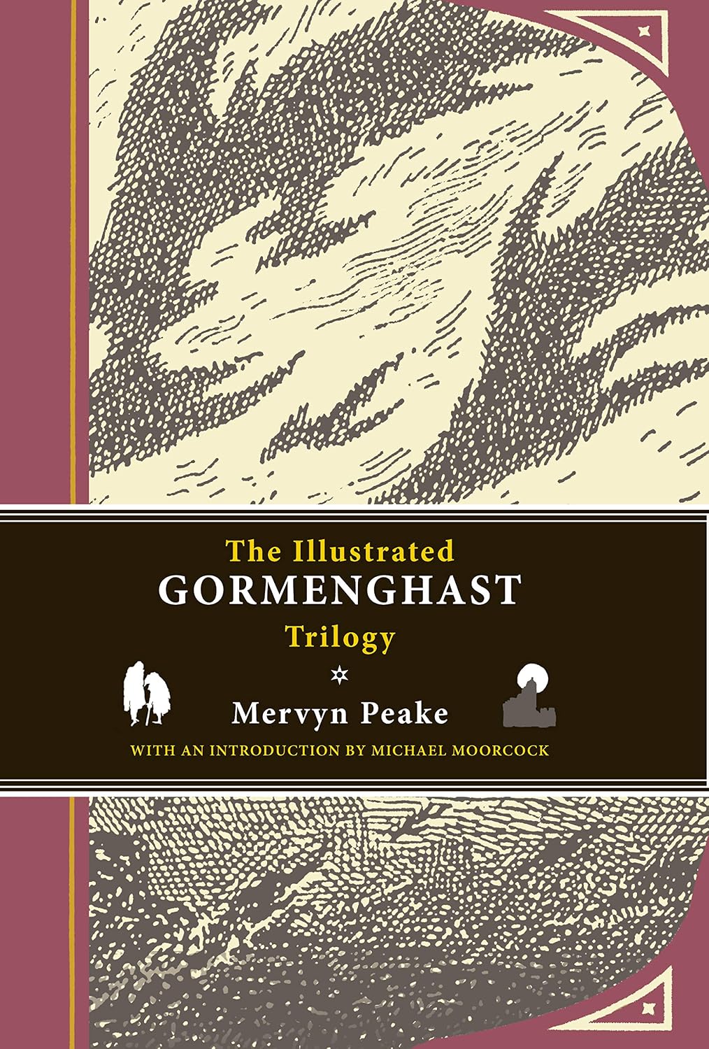 Mervyn Peake The Illustrated Gormenghast Trilogy front view hardcover book