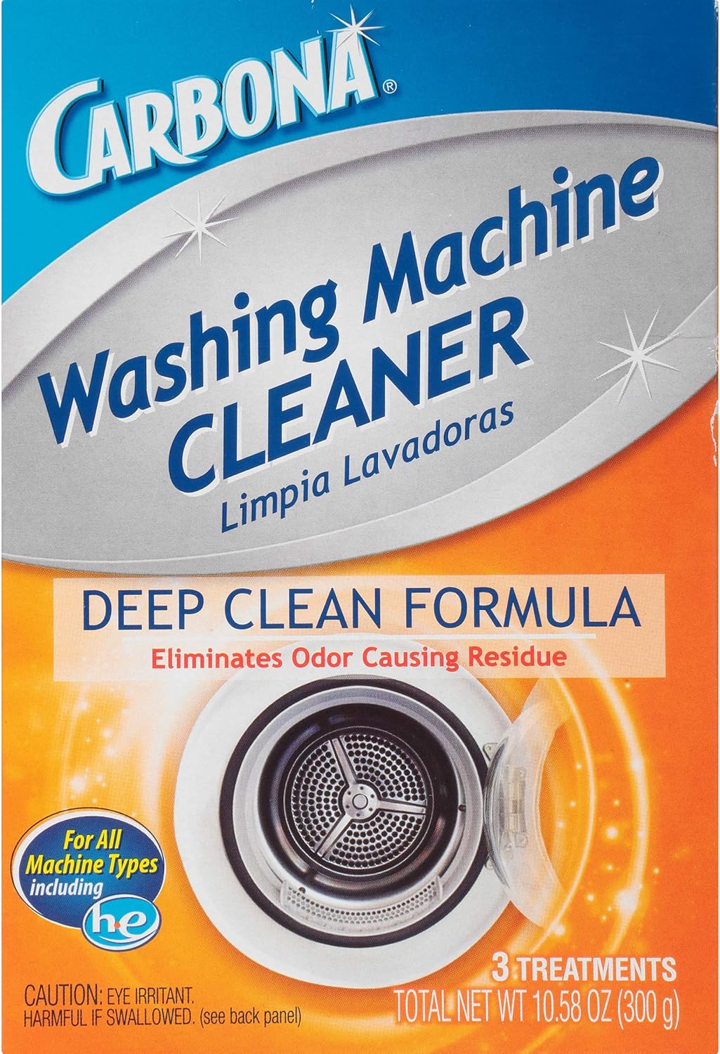 Carbona® Washing Machine Cleaner | Eliminates Odor & Residue | 3 Count, 1 Pack - Image 1