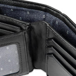 Levi's extra capacity wallet side profile demonstrating slim design