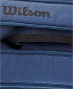 Wilson Ultra V4 Tour Tennis Racket Bag close up of branding and colorway