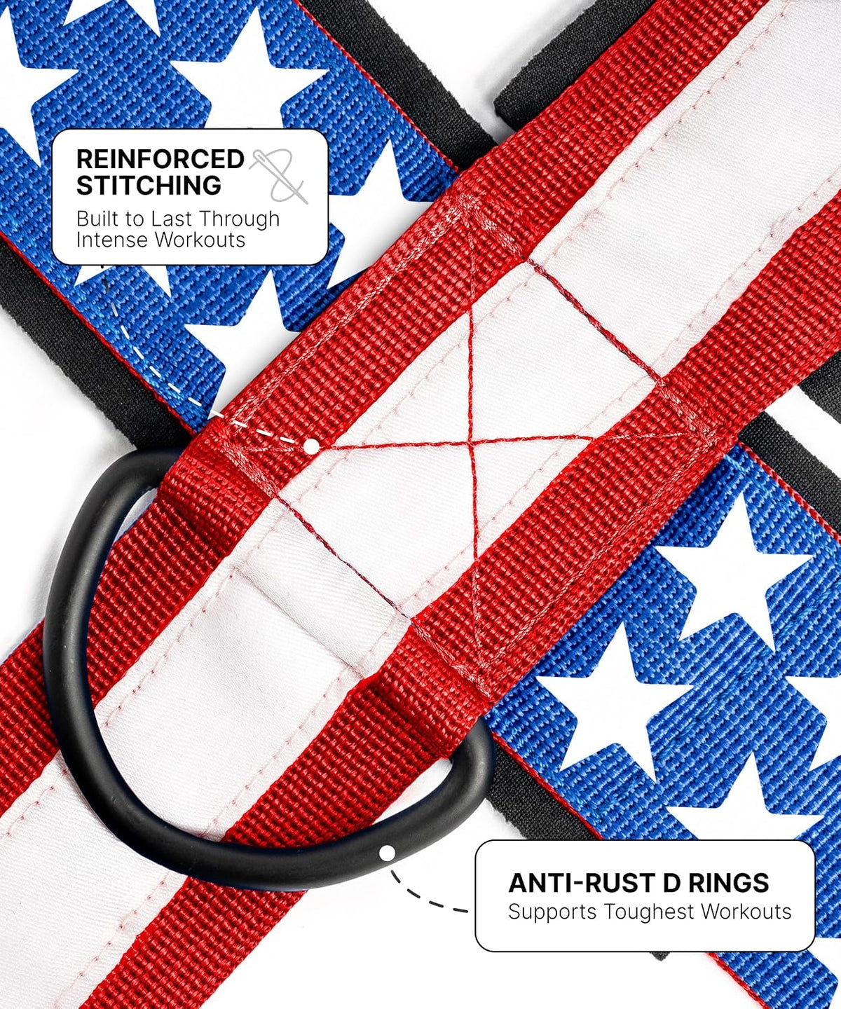 DMoose Fitness Neck Harness attached with heavy-duty steel chain and carabiners