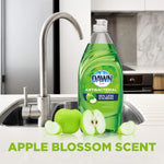 Dawn ultra dual action dish soap full bottle display