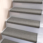 Brakki Bullnose Carpet Stair Treads, Stair Treads for Wooden Steps, 2pcs | Non Slip and Washable, Stair Rug for Indoor Runner and Pets, Soft Edging Staircase Protectors, L29.5" x W9.5", Brown - Image 14