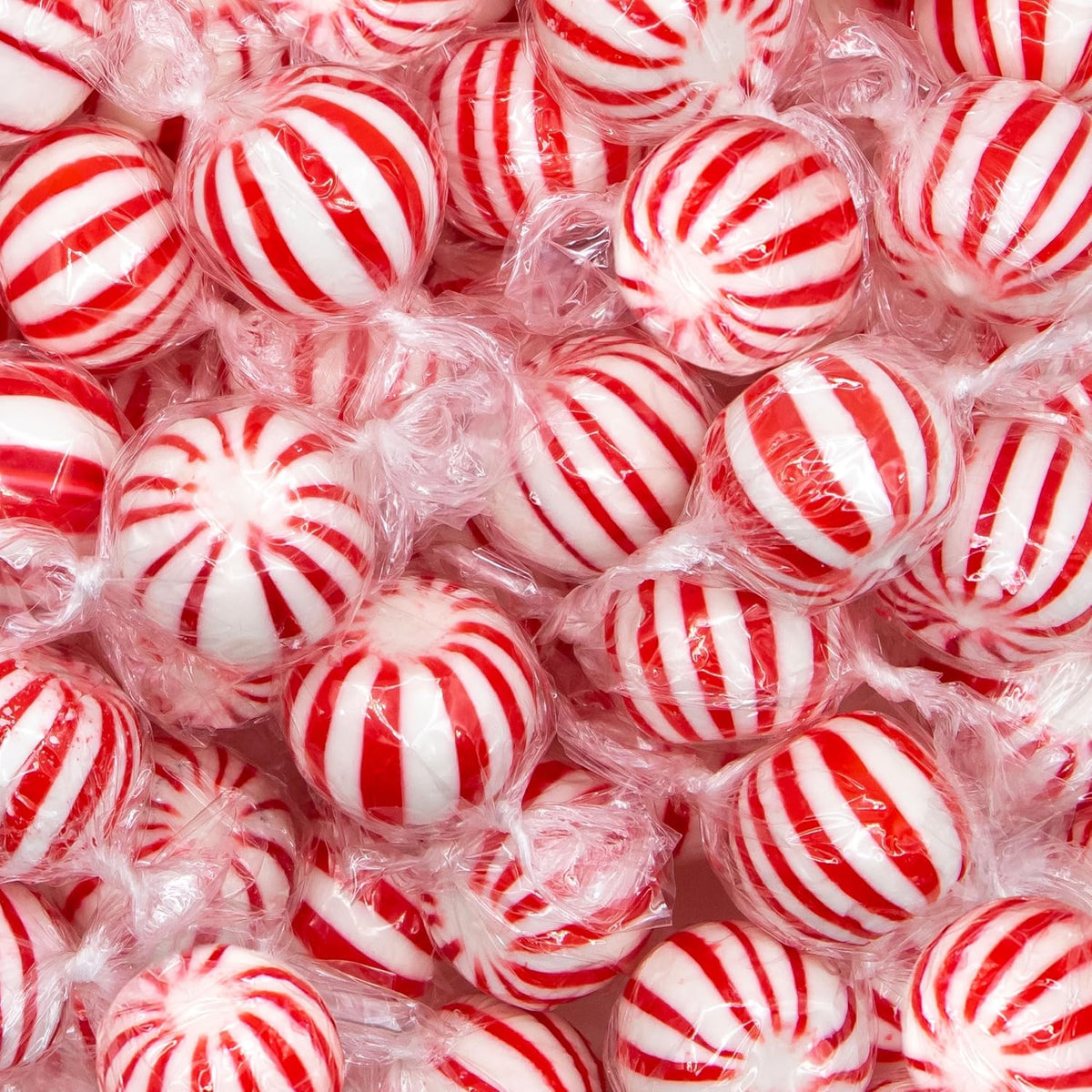 FUNTASTY Jumbo Mint Balls front view of two pound bag containing peppermint candy