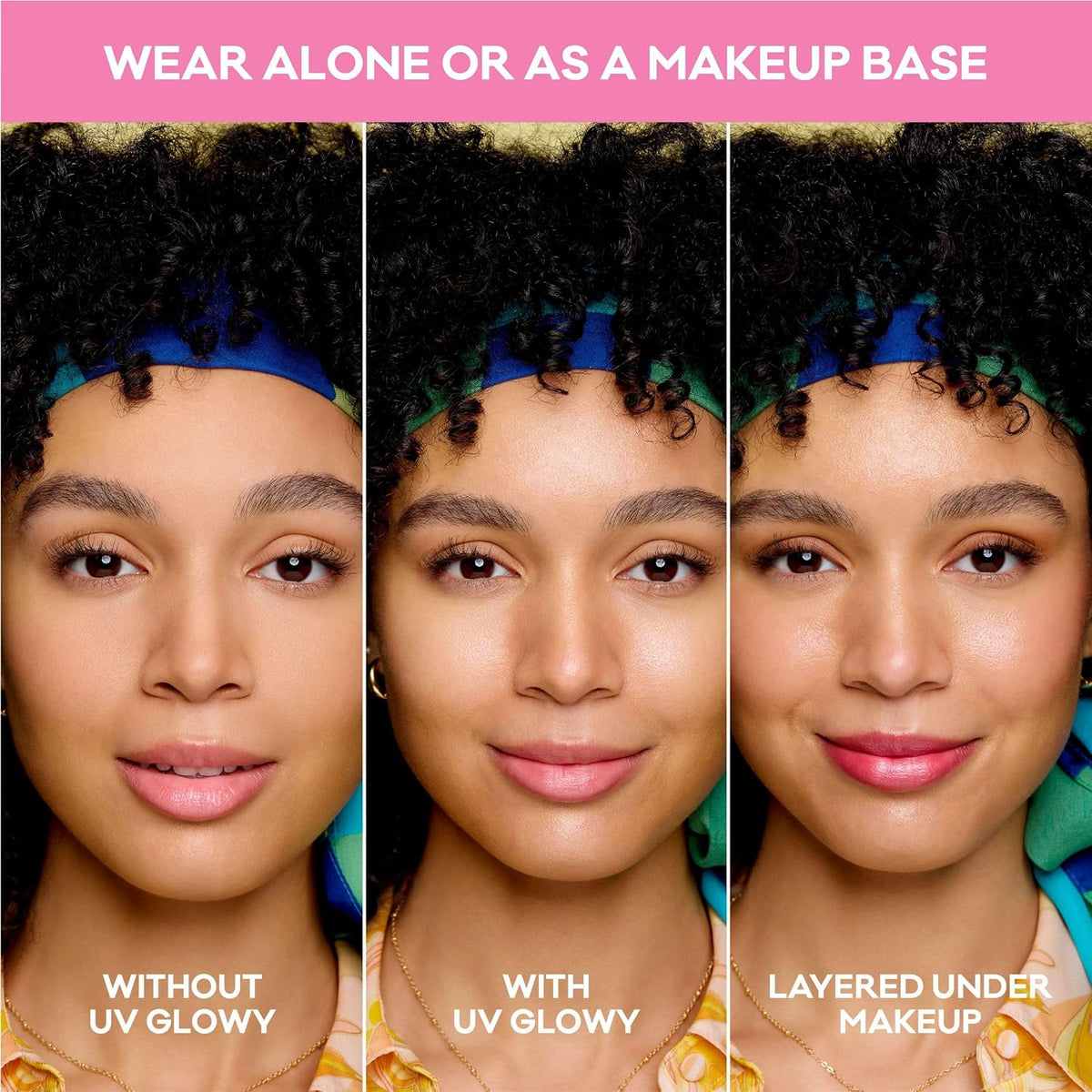 Biore UV Aqua Rich Glow Enhancing Moisturizer texture demonstration