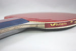 Butterfly 401 table tennis racket ITTF approval stamp closeup