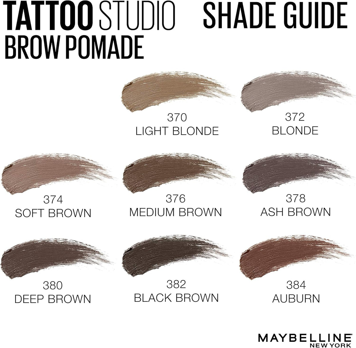 Maybelline TattooStudio Brow Pomade Long Lasting, Buildable, Eyebrow Makeup, Medium Brown, 1 Count - Image 9