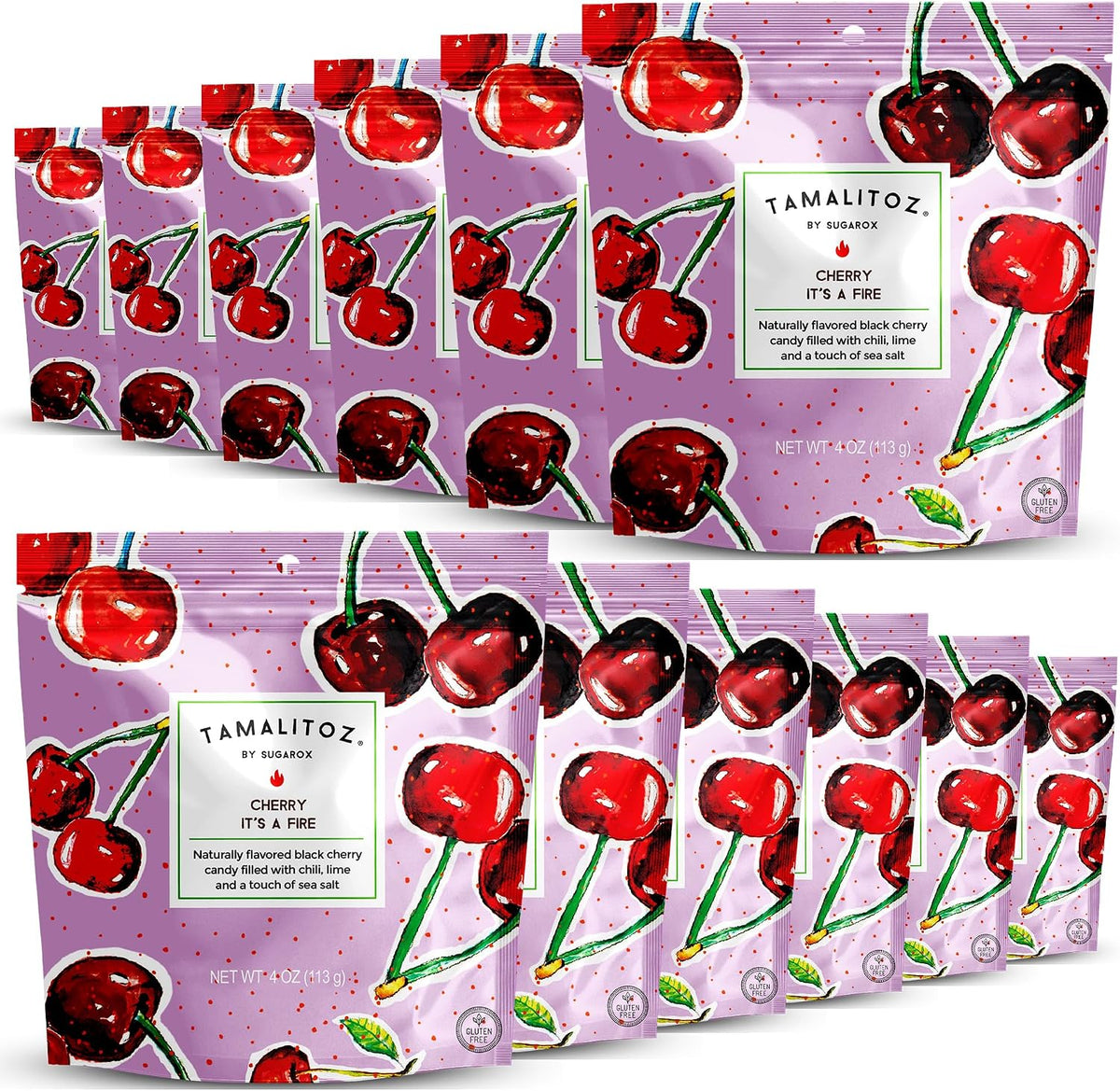 Tamalitoz Variety Pack - Spicy Mexican Hard Candy with Chile, Lime & Sea Salt, 8 Flavors: Mango, Cucumber, Tamarind, Watermelon, Pineapple, Blood Orange, Green Apple, Cherry - 8 Bags (4oz Each) - Image 11