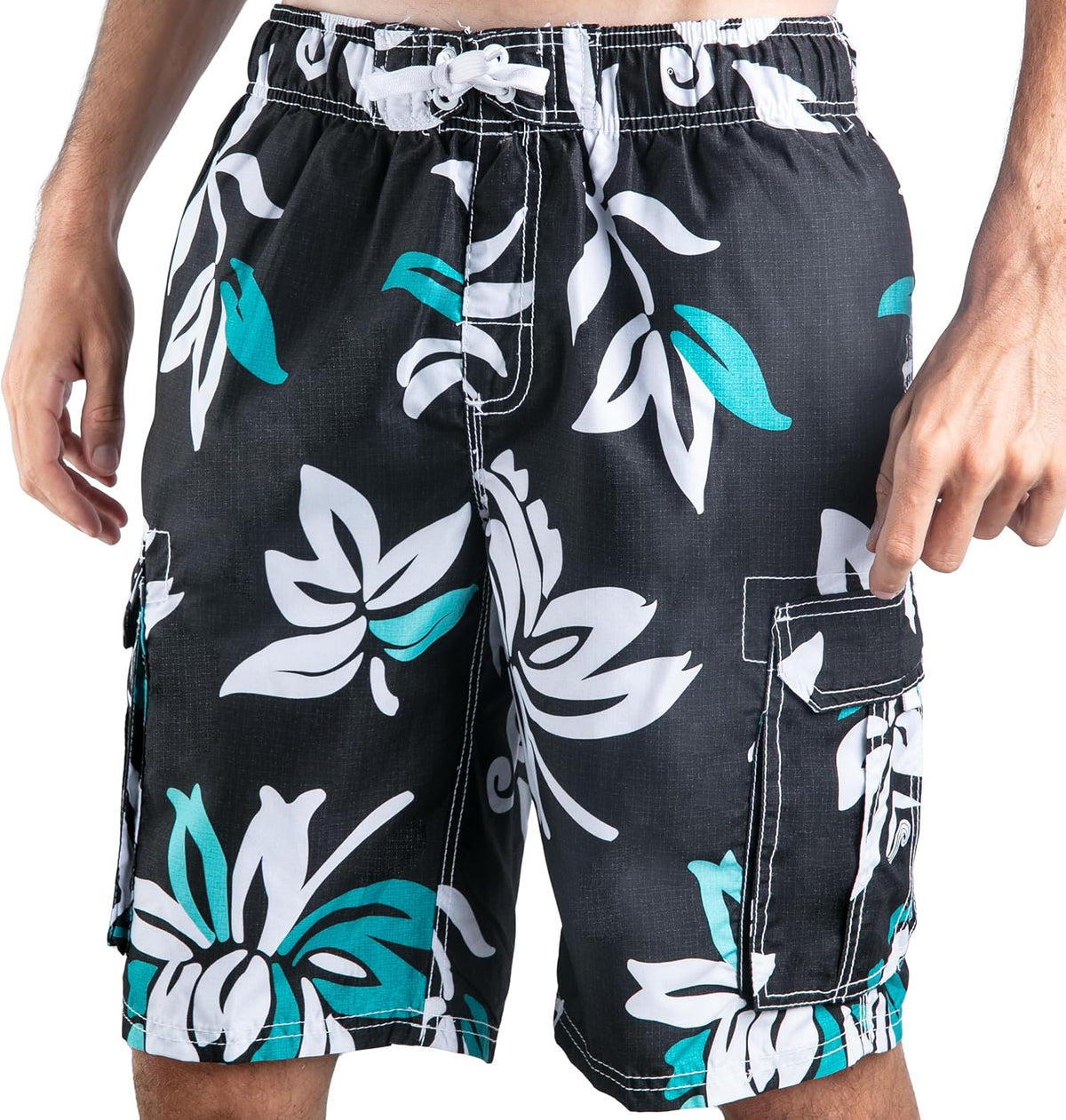 Kanu Surf mens barracuda swim trunks front view