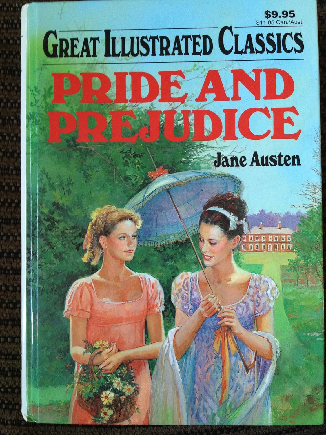 Great Illustrated Classics Pride And Prejudice paperback front view authentic imported classic novel.
