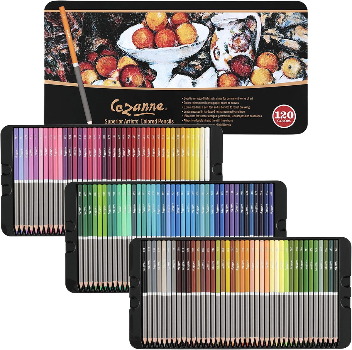 Cezanne Creative Mark colored pencils lifestyle creative drawing setup
