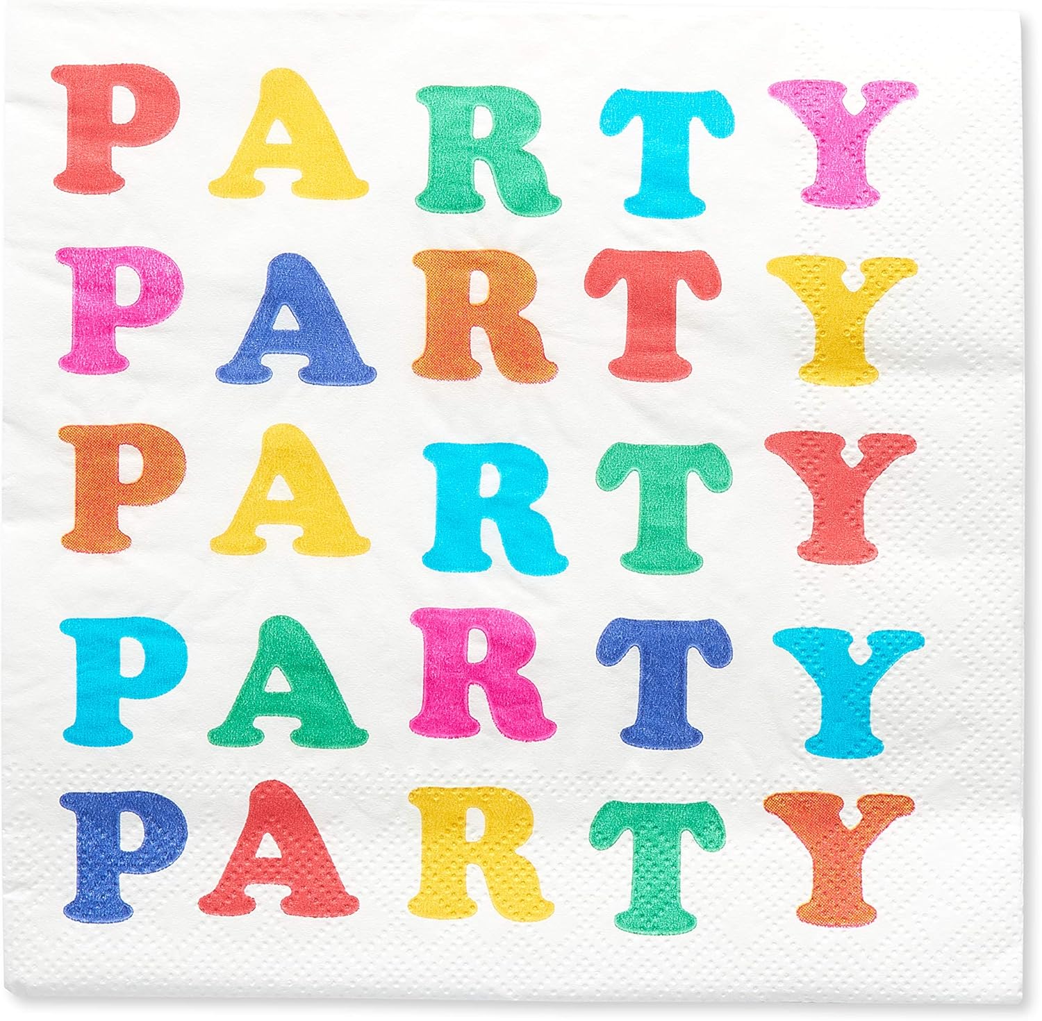 American Greetings rainbow party supplies lunch napkins front view package