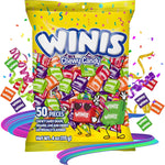 Winis grape cherry lime orange individually wrapped chewy candies