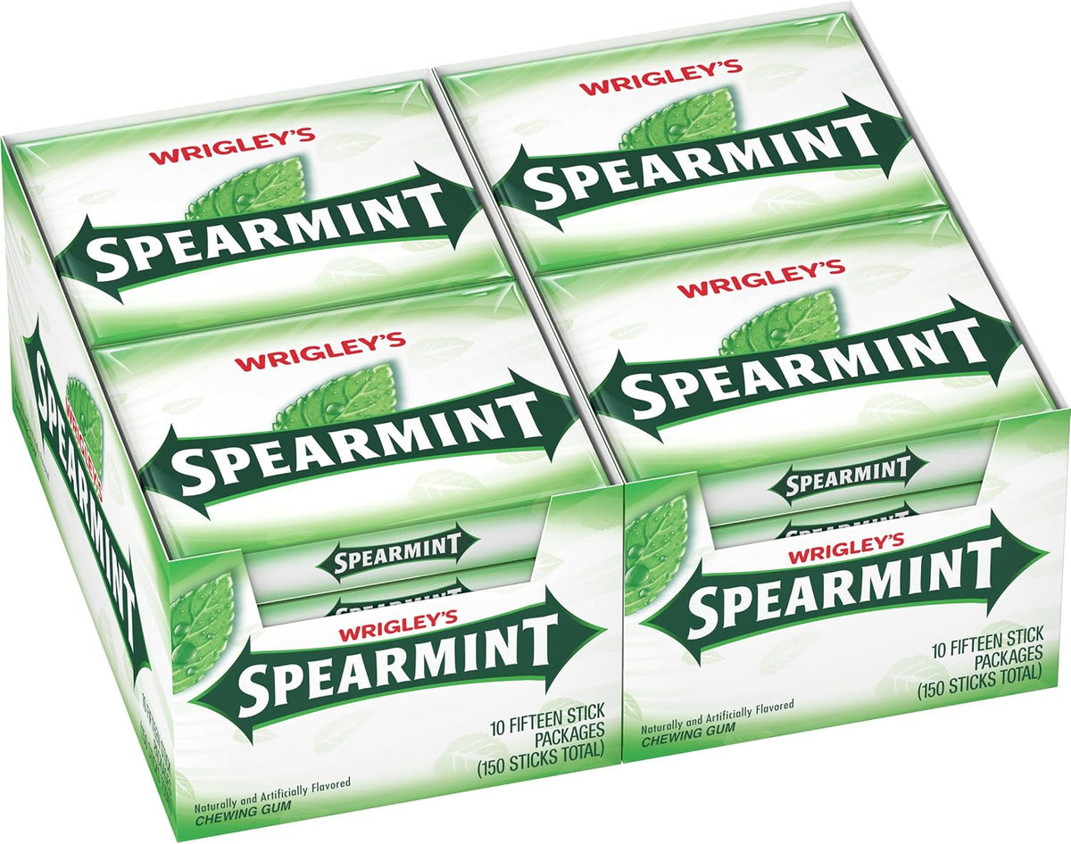 Wrigley's Doublemint Chewing Gum, 15 Piece, Pack of 10 - Image 9
