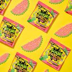 Lifestyle shot of Sour Patch Kids share size bag on a table